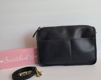 Coach Vintage Parker Op Art Frame Kisslock Triple Compartment