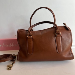 Vintage Coach British Tan Madison Satchel