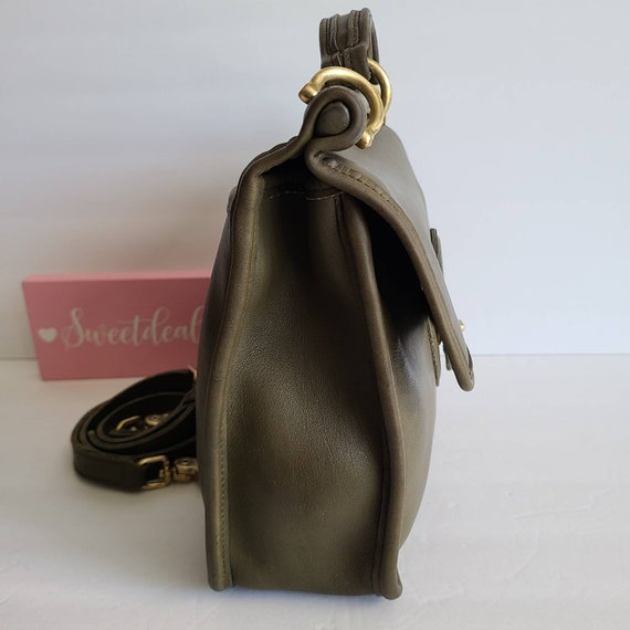 Olive green coach bag hotsell