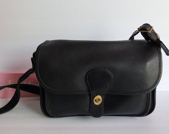 Vintage Coach Black Original Rambler Shoulder Bag