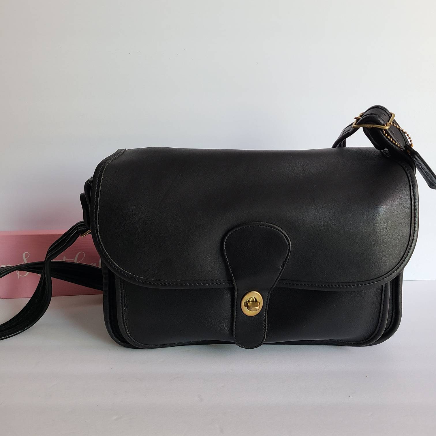 Buy Vintage Coach Black Original Rambler Shoulder Bag Online in India 