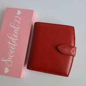 Cartera vintage Coach Red Madison Kisslock