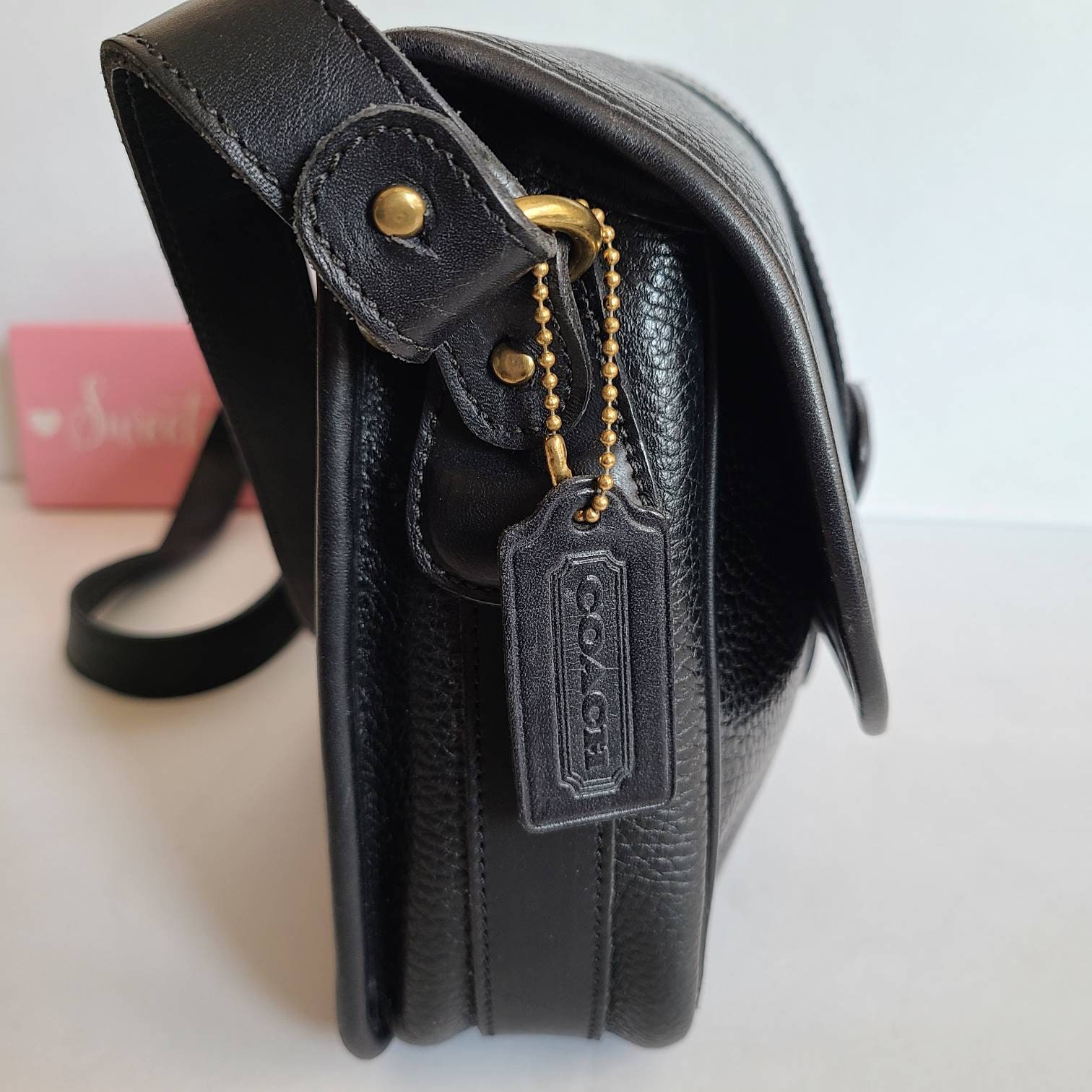 Vintage Coach Black Glenwood Shoulder Bag - Etsy