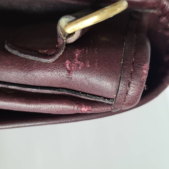 Vintage Coach NYC Burgundy Convertible Clutch - image 8