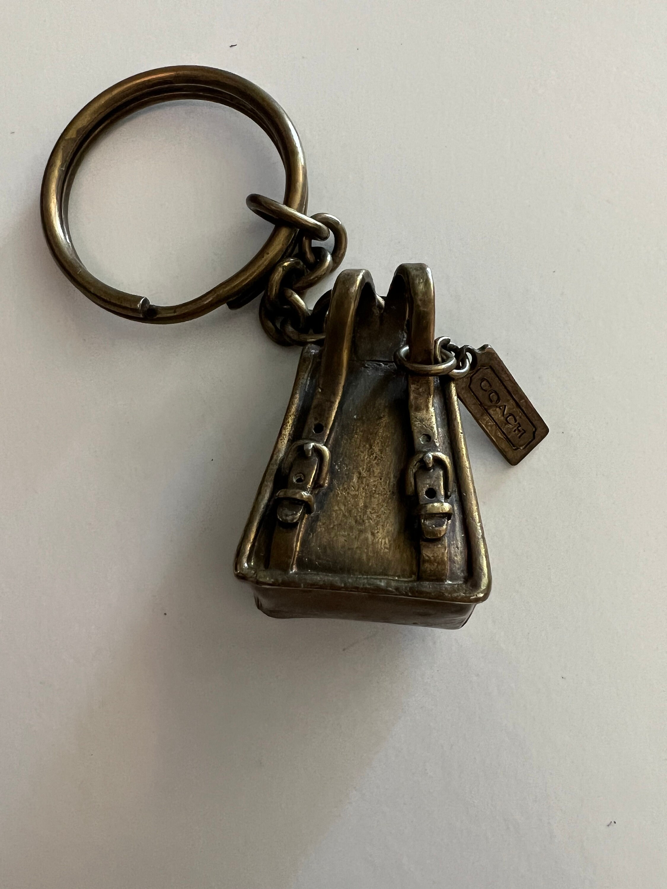 Vintage Coach Mini Daypack Brass Key Fob - Etsy