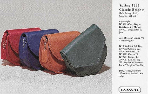 Vintage Coach Original British Tan Casey Shoulder Bag - Etsy