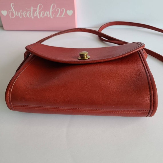 Vintage Coach Red Leather Chrystie Bag - image 5