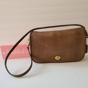 Vintage Coach NYC Putty Convertible Clutch Shoulder Bag