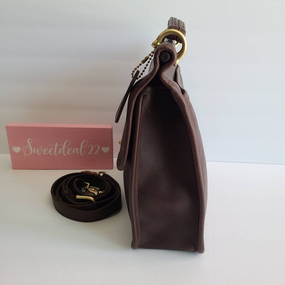 Vintage Coach Dark Brown Willis Top Handle Satchel - Etsy