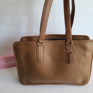 Vintage Coach Nyc British Tan Marketing Tote