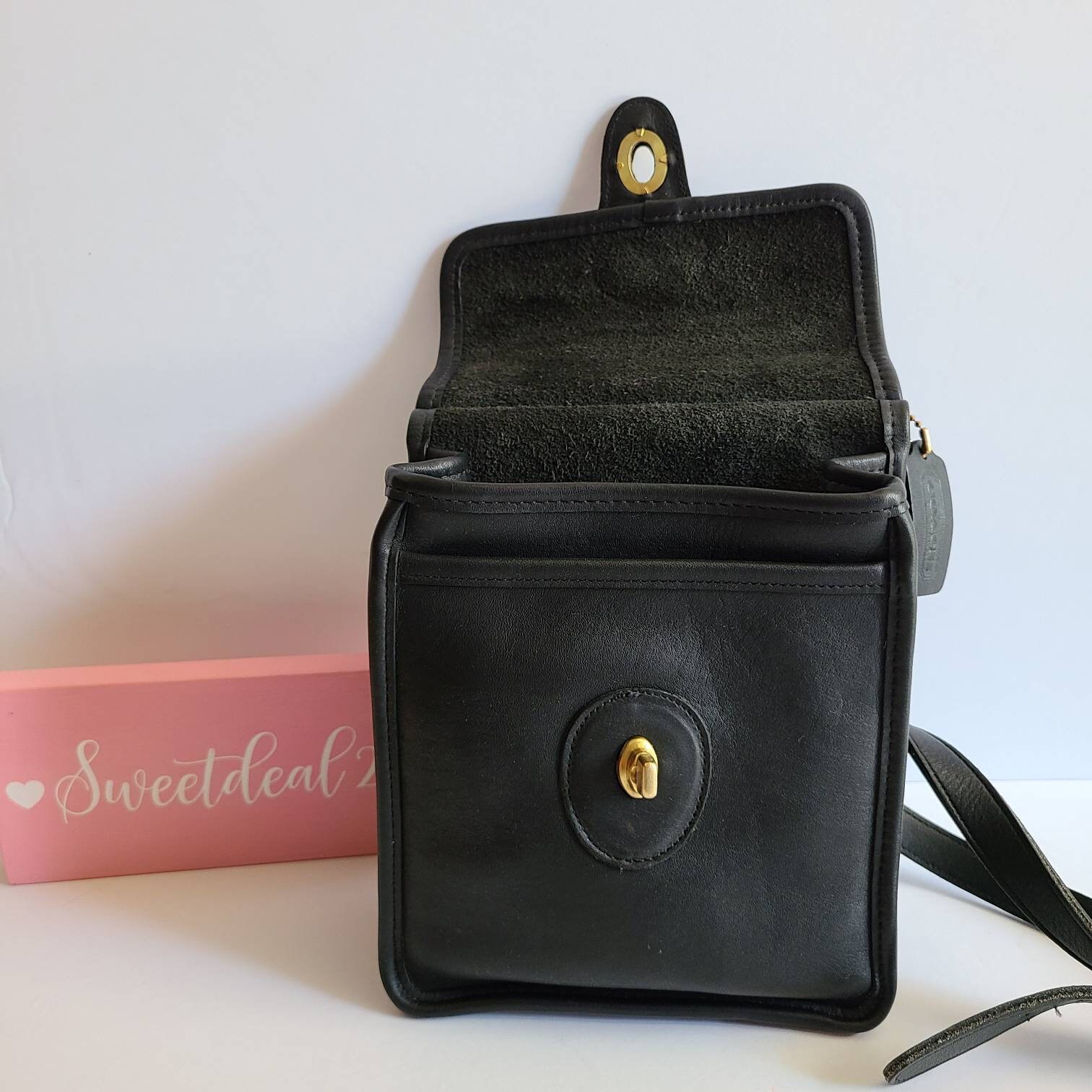 Vintage Coach Original Black Murphy Shoulder Crossbody Bag - Etsy