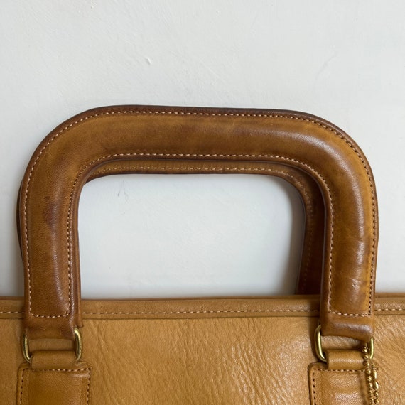 Vintage Coach NYC Saddle Handle Clutch Tote - image 9