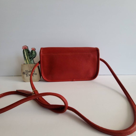 Vintage Coach Original NYC Red Dinky Shoulder Bag - image 3