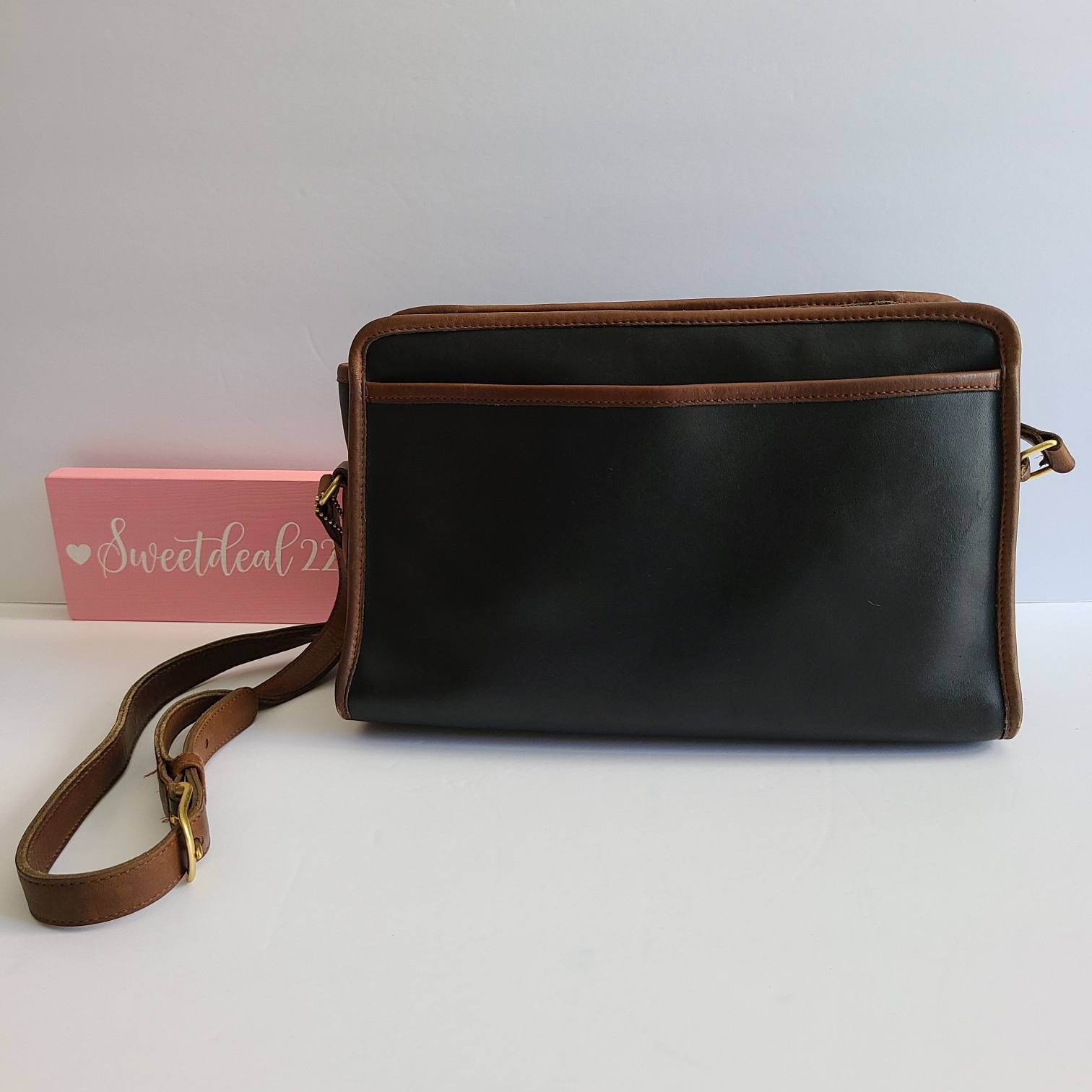 Vintage Coach Original Spectator Two Toned Swagger Shoulder