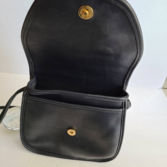 Vintage Coach Original Dark Navy Lindsay Shoulder… - image 6