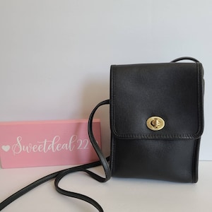 Vintage Coach Black Scooter Shoulder Crossbody Bag