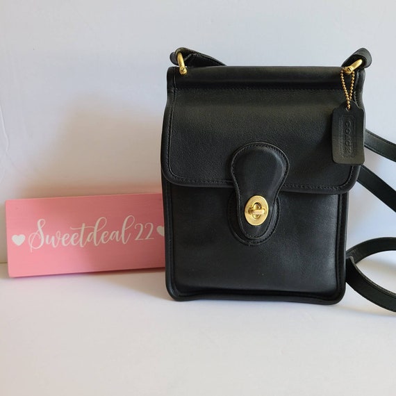 Vintage 90's Coach Black Monogram Shoulder Bag – Michelle Tamar