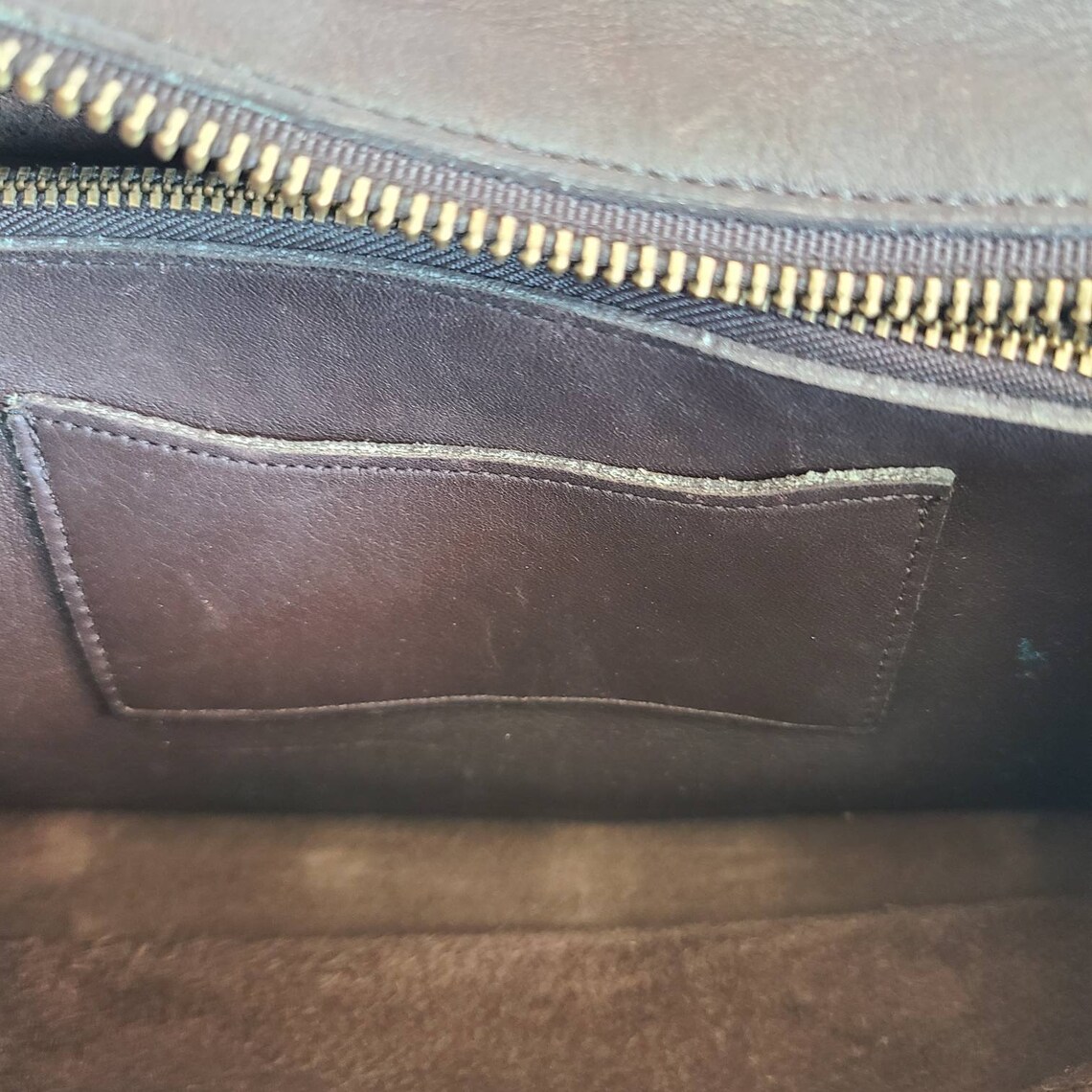 Vintage Coach Brown Leather Swing Pack Multi Zip Bag - Etsy