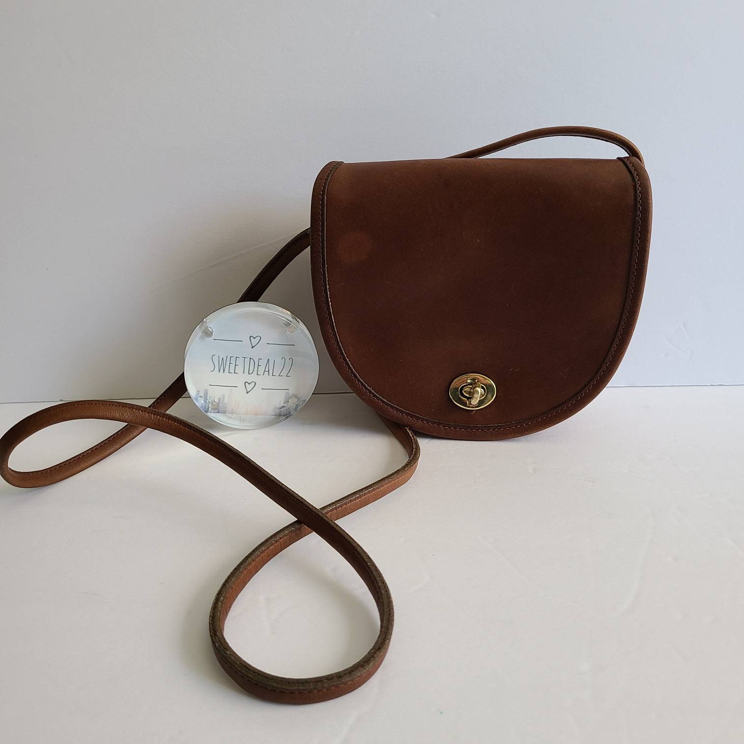 brown coach mini bag