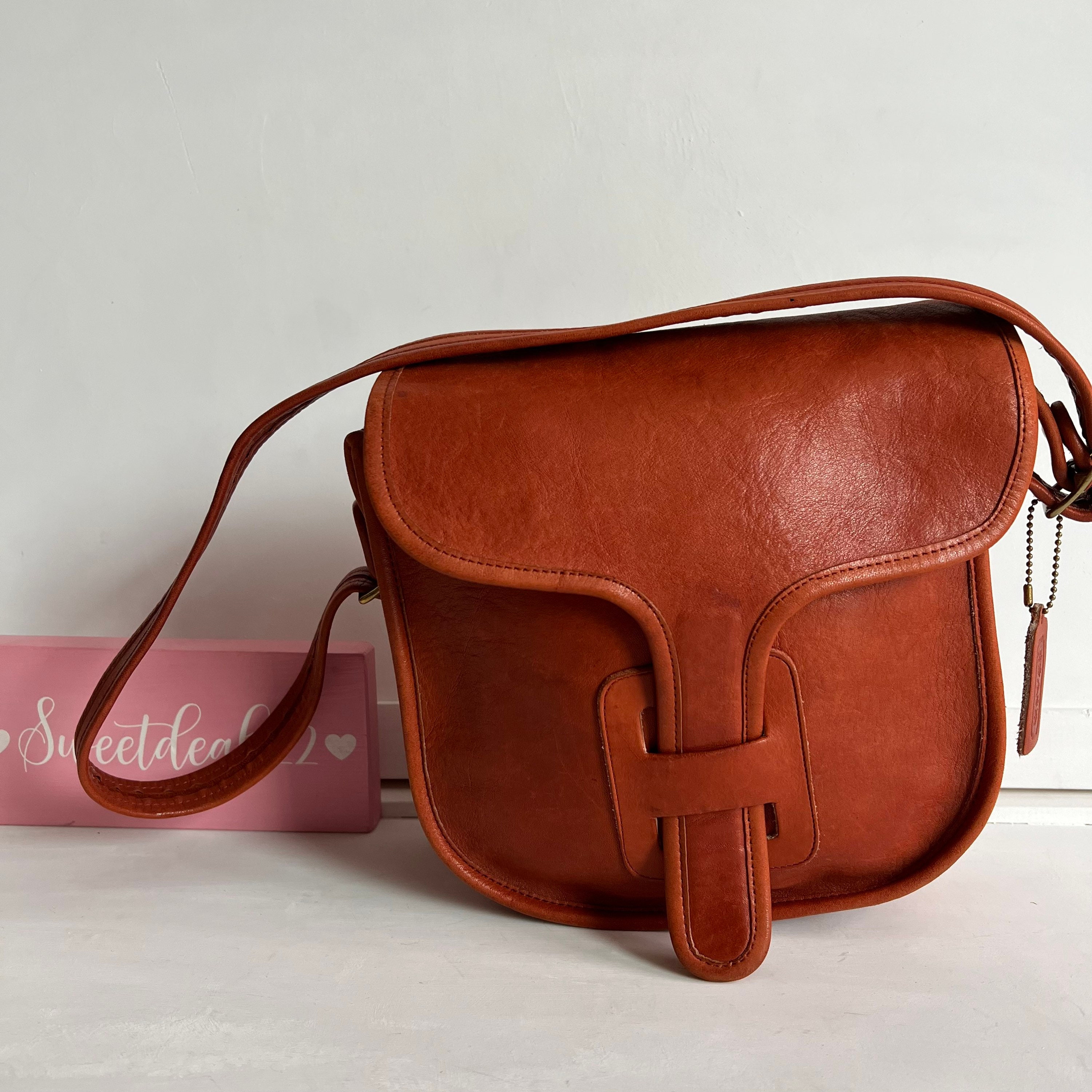 Vintage Coach NYC Rust Small Courier Shoulder Bag - Etsy