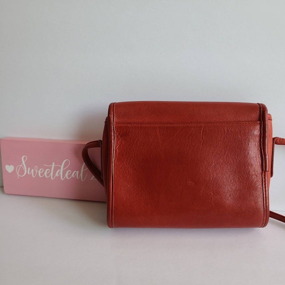 Vintage Coach Red Leather Chrystie Bag - image 3