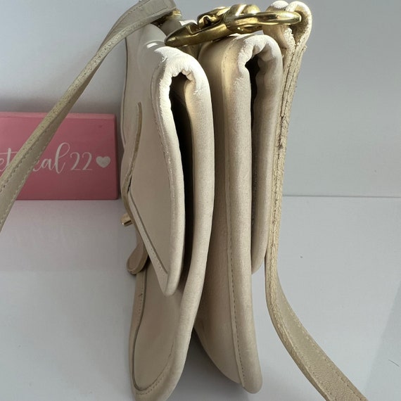 Vintage Coach Off White Twin Clutch - image 4