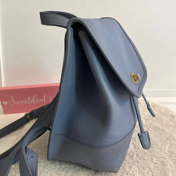 Vintage Coach Blue Mini Daypack Backpack - image 3