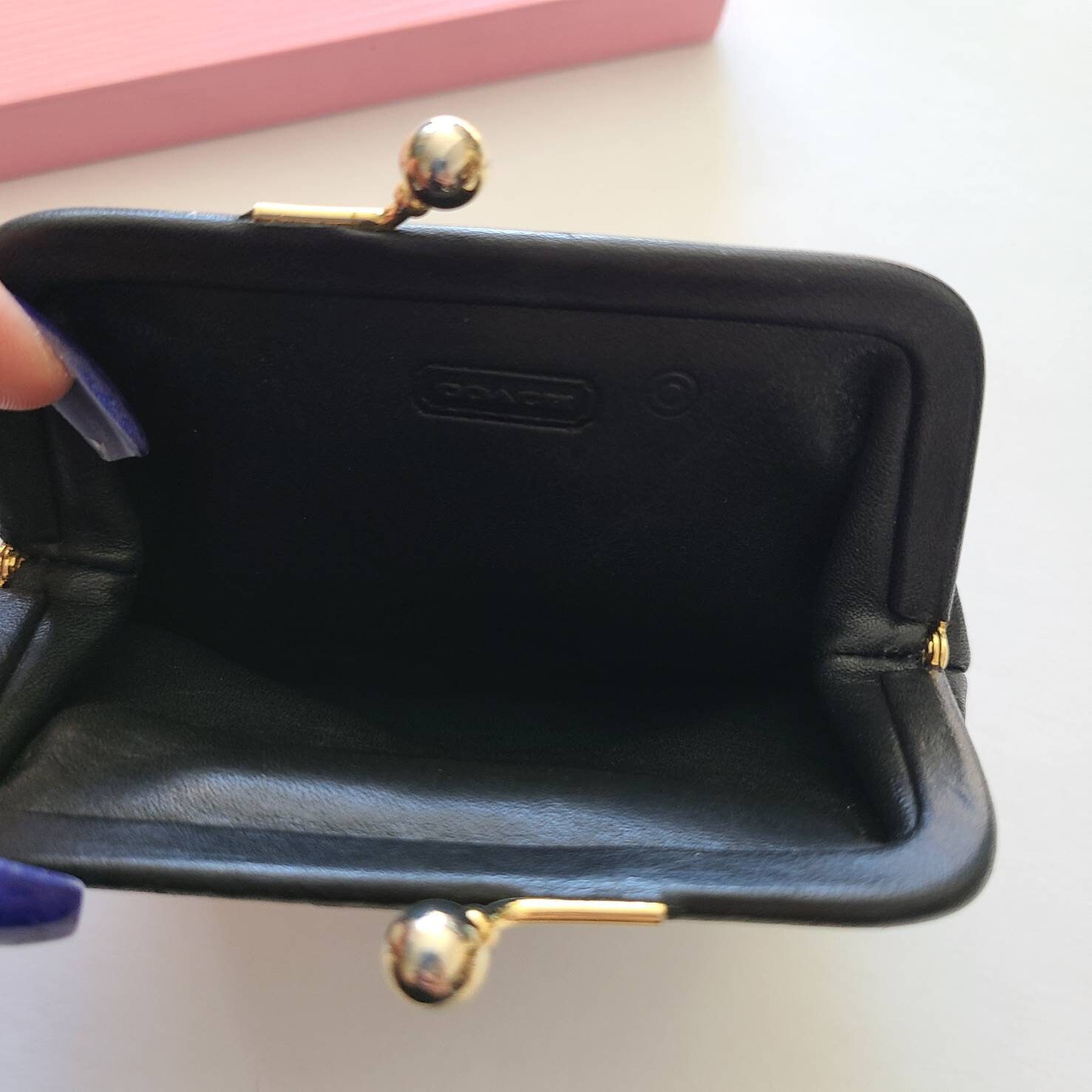 COACH® | Nora Kisslock Card Case In Colorblock