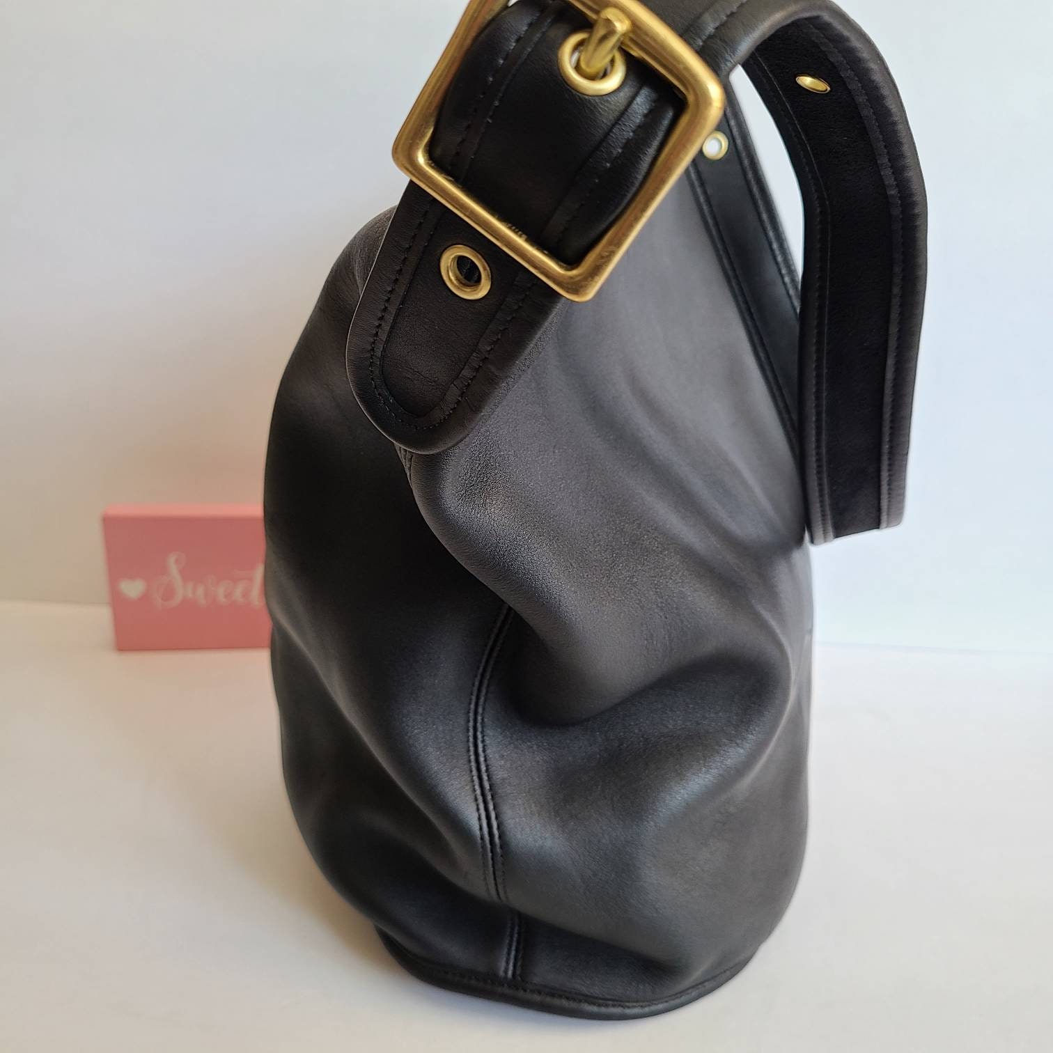 バッグ Duffle Bag vintage coach old Black Vintage Coach Black Leather Large Duffle Bag - Etsy