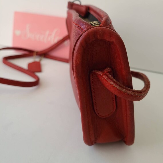 Vintage Coach NYC Red Zippered Pouch - image 4