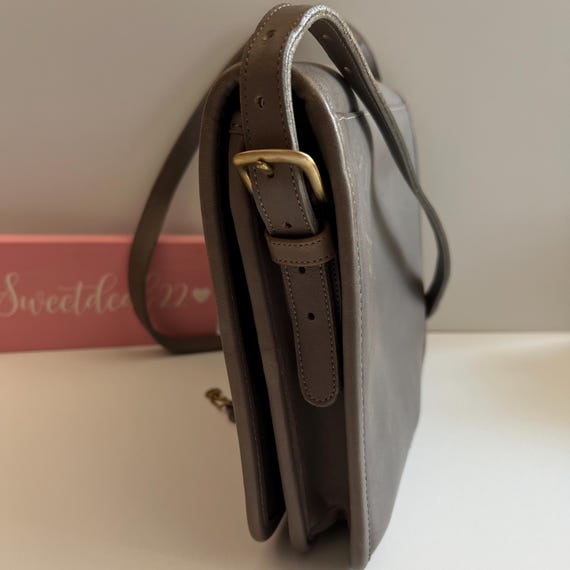 Vintage Coach NYC Gray Saddle Pouch - Etsy