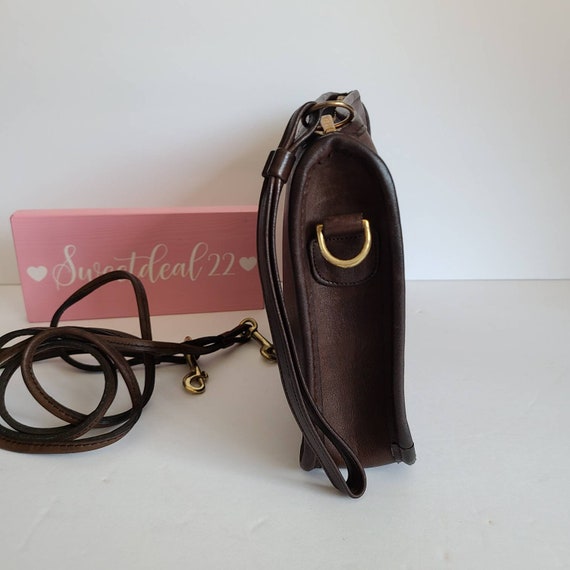 Vintage Coach NYC Dark Brown Mocha Basic Bag - image 4