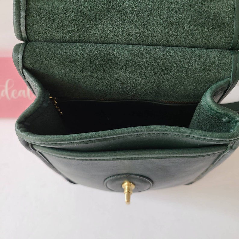 Vintage Coach Forest Green Murphy Bag image 7