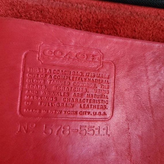 Vintage Coach Original NYC Red Duffle Bag 