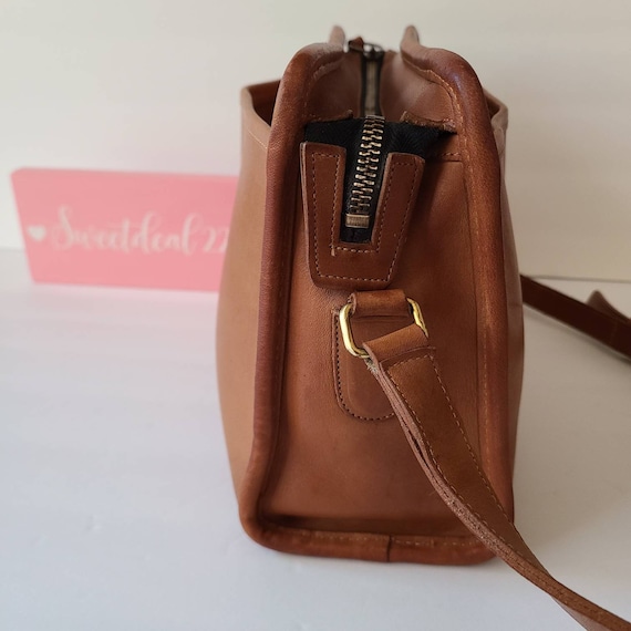 Vintage Coach NYC British Tan Swagger Shoulder Bag - image 2