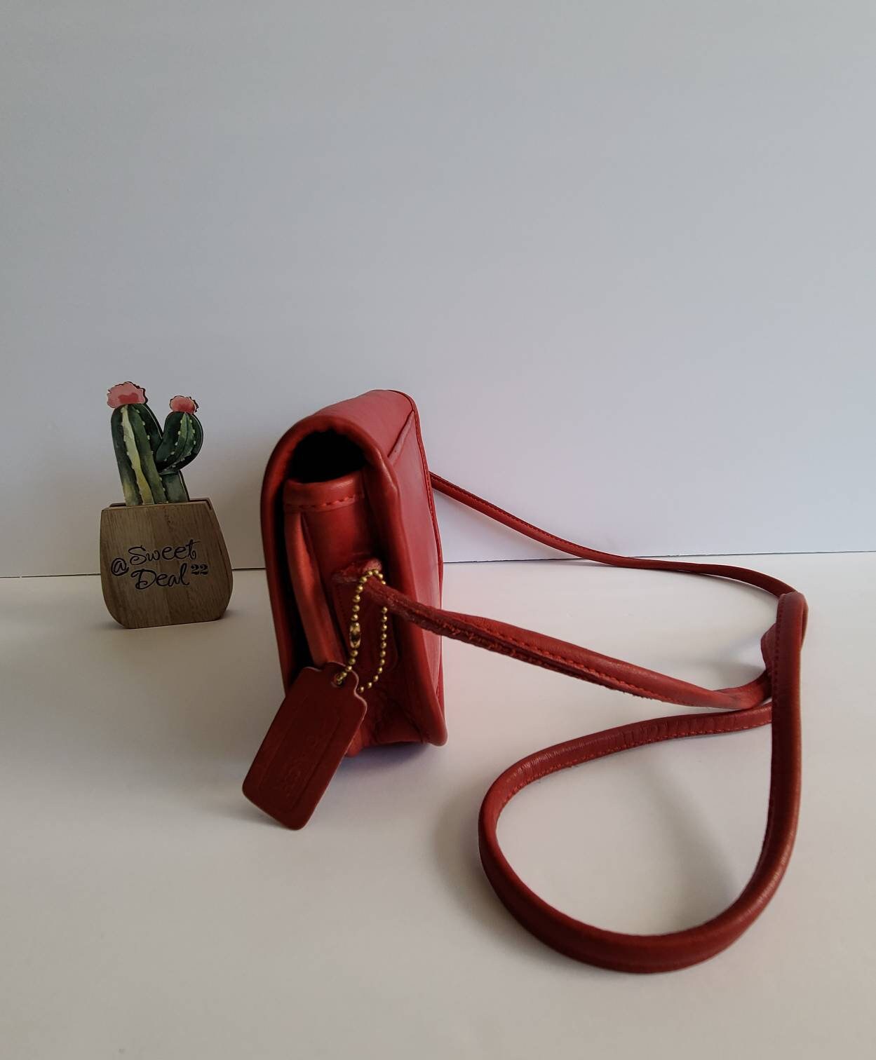 Vintage Coach Original NYC Red Dinky Shoulder Bag - Etsy