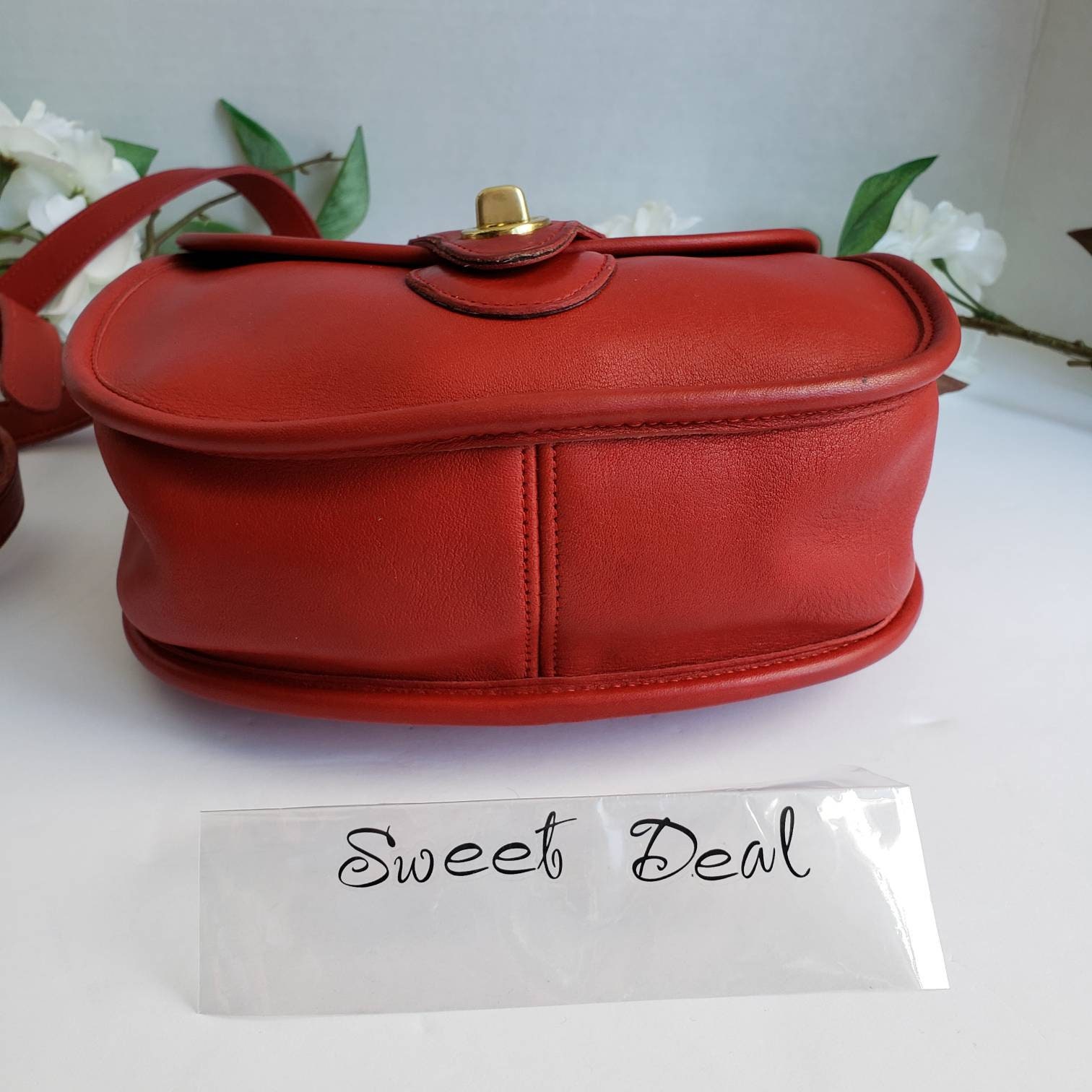 Vintage COACH genuine red leather postman style bag, handbag, shoulder –  eNdApPi ***where you can find your favorite designer  vintages..authentic, affordable, and lovable.