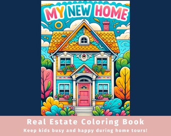 Real Estate Coloring Book: "My New Home" Activity Book (Digital Download)
