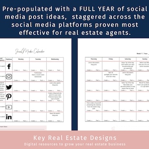 The Ultimate Real Estate Social Media Calendar A done-for-you real estate social media calendar, specifically for real estate agents image 2