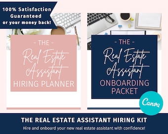 Real Estate Assistant Hiring Kit: Canva Templates (Digital Download)