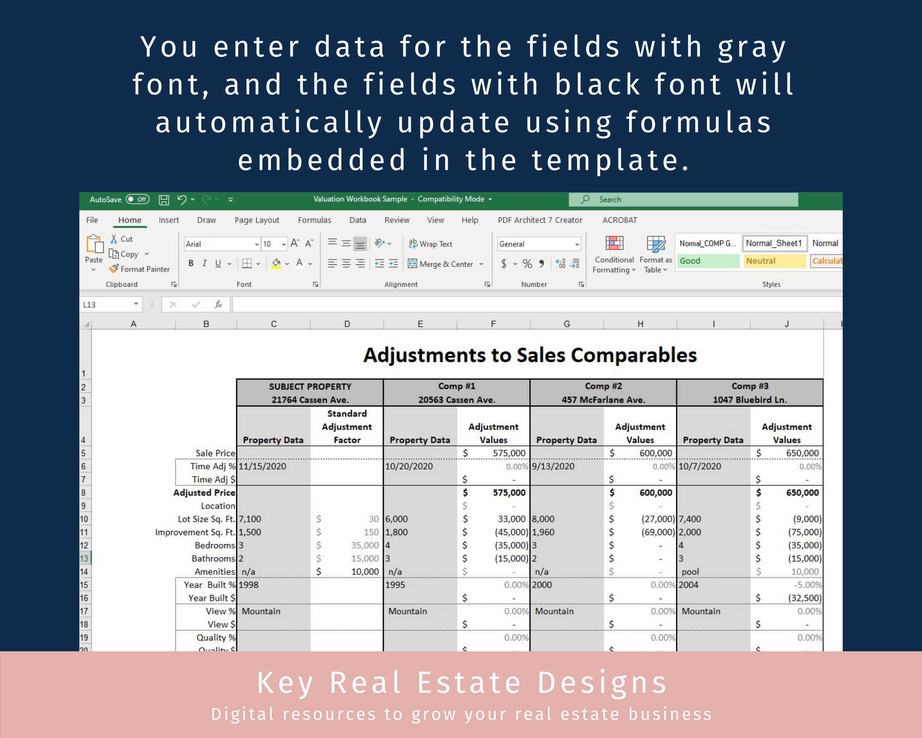Real Estate CMA Template A Doneforyou Comparative Market Analysis Real Estate CMA Template A Doneforyou Comparative Market Analysis