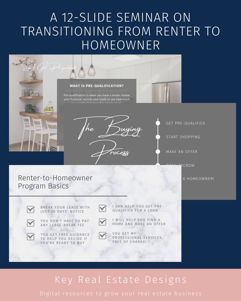 The Complete Renter-to-Homeowner Program: All real estate marketing materials in customizable Canva templates for agents to reach buyers image 6