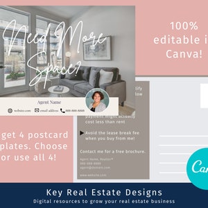 The Complete Renter-to-Homeowner Program: All real estate marketing materials in customizable Canva templates for agents to reach buyers image 4