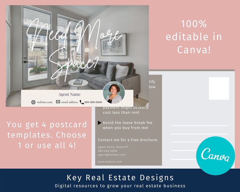 The Complete Renter-to-Homeowner Program: All real estate marketing materials in customizable Canva templates for agents to reach buyers image 4