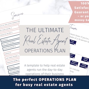 The Ultimate Real Estate Agent Operations Plan: A workbook to help busy real estate agents manage their day-to-day business