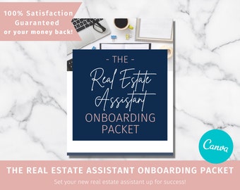 Real Estate Assistant Onboarding Packet: Canva Template Digital Download