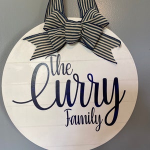 Faux Shiplap last name family name sign, wedding gift housewarming gift