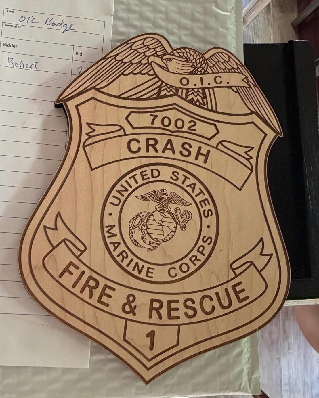 USMC Crash Fire Rescue Sign, USMC Plaque - Etsy