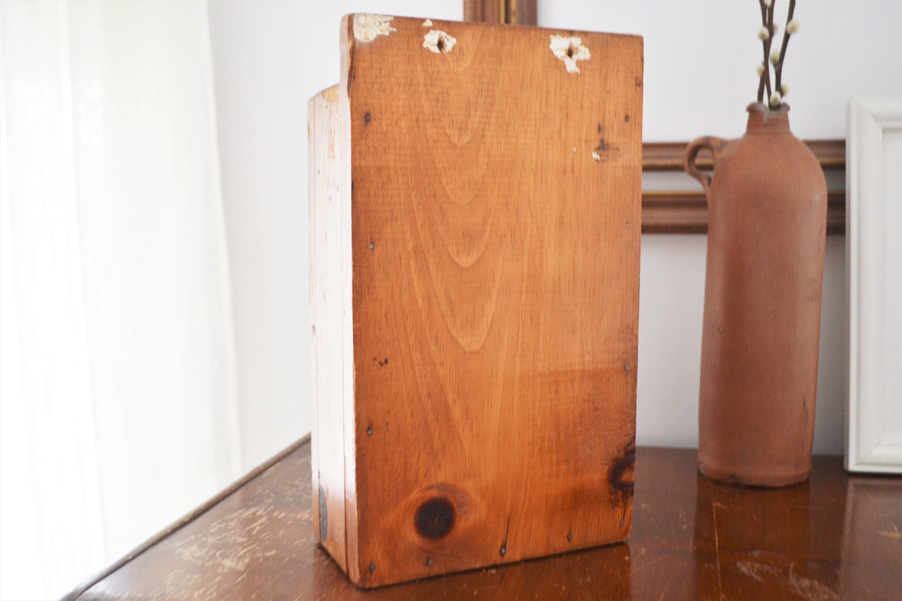 Vintage Handmade Wall Hanging Box Etsy