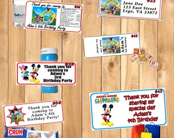 Minnie mouse address labels